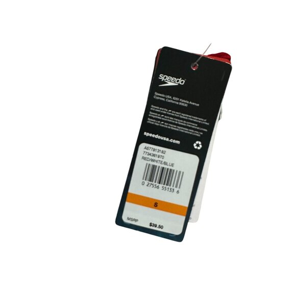 SPEEDO Women's Blue Red White Bikini Swim Bottom Size Small NEW NWT - Picture 6 of 6